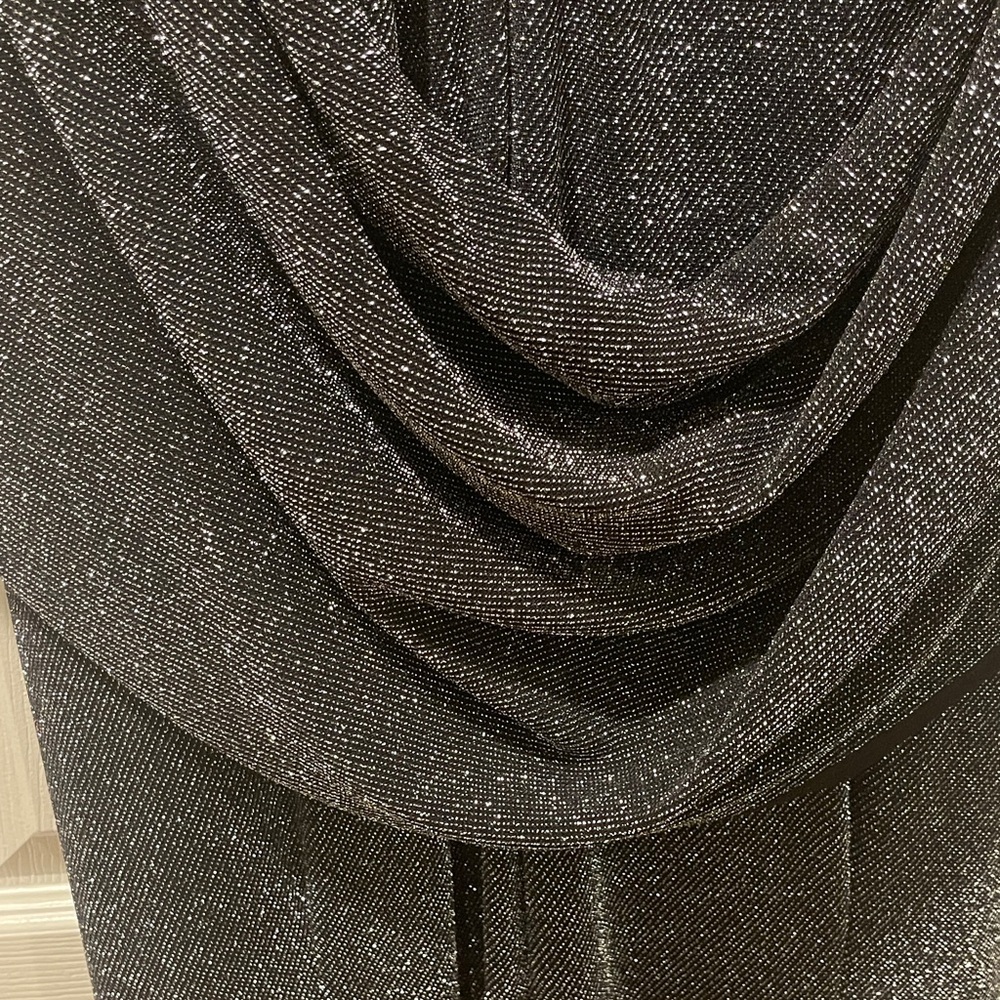 NWT Betsy & Adam Glittering Black Maxi Dress - Picture 9 of 13
